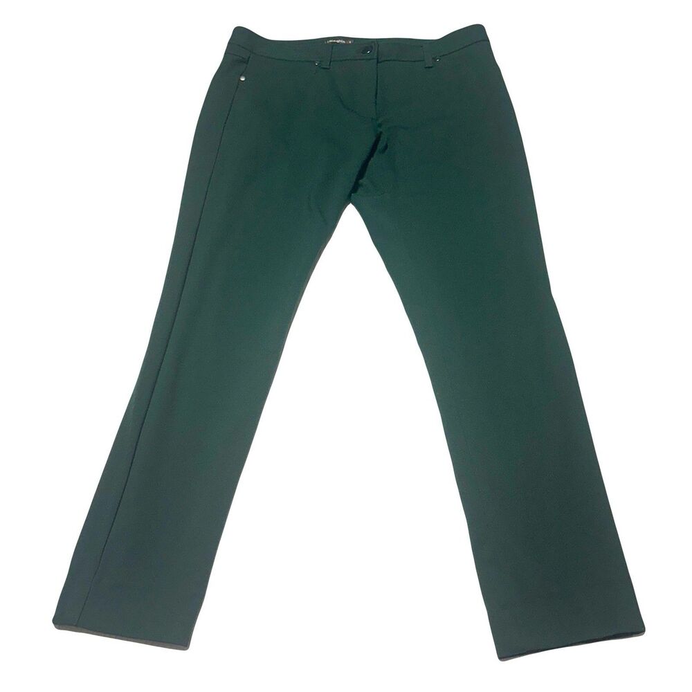 J. McLaughlin Knit Pants Women’s Size 6 Forest Hunter Green Slim Ankle